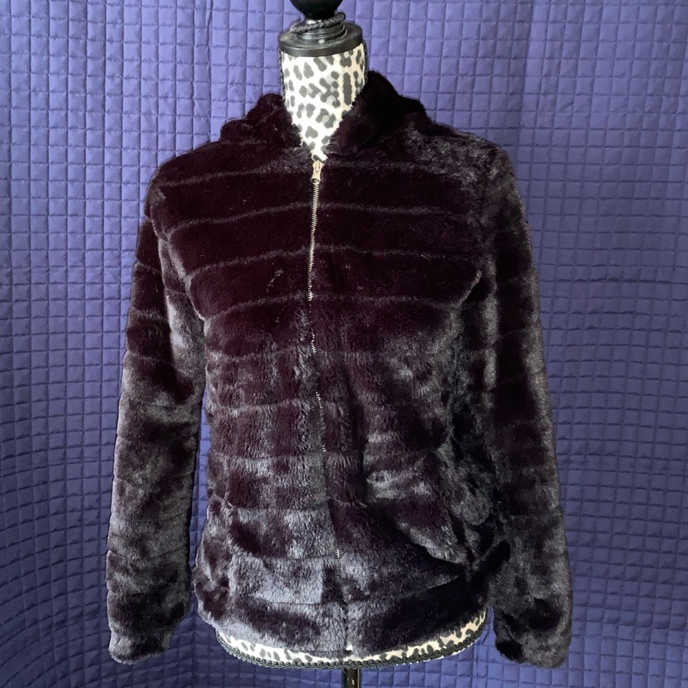 SAY WHAT? Faux Jacket Black